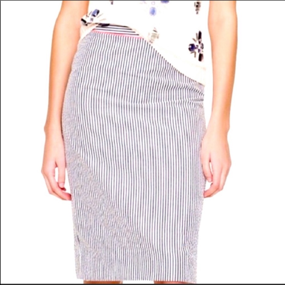 J. Crew No. 2 Seersucker Pencil Skirt - Size 0